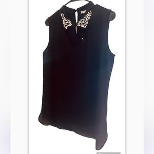 NWT Sioni Black Stud Blouse M